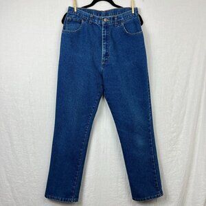 Vintage Sheplers High Waist Jeans Womens 29x29 Mom Jeans Western Slim Retro Blue
